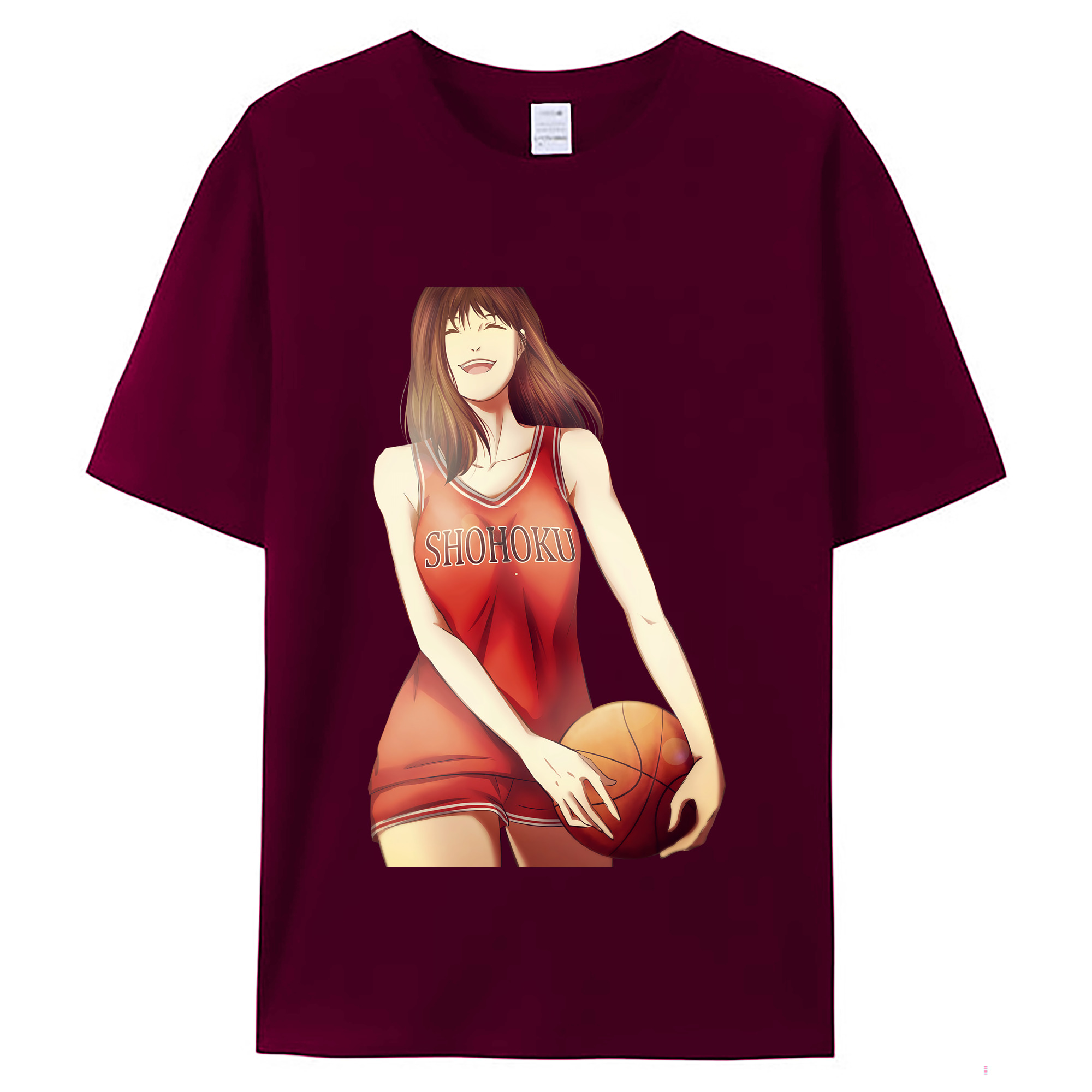 （画像用） SLAM DUNK／スラムダンク レディースカジュアルプリントTシャツ（綿100％）